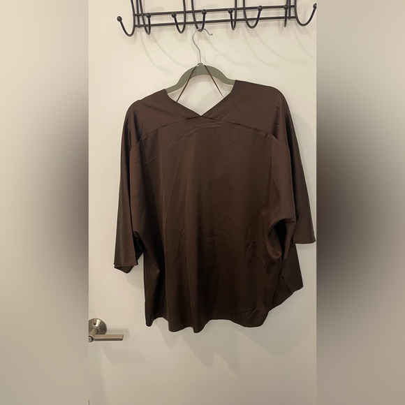 Banana Republic Brown Boxy 3/4 Sleeve Blouse - Picture 4 of 5